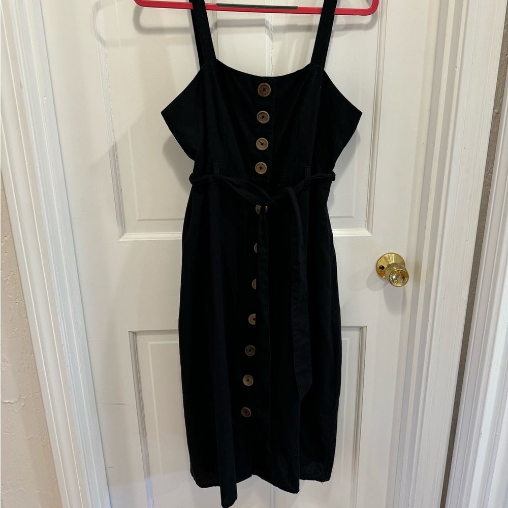 Black Button Up Dress